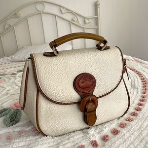 Cream Bag with crossbody strap option